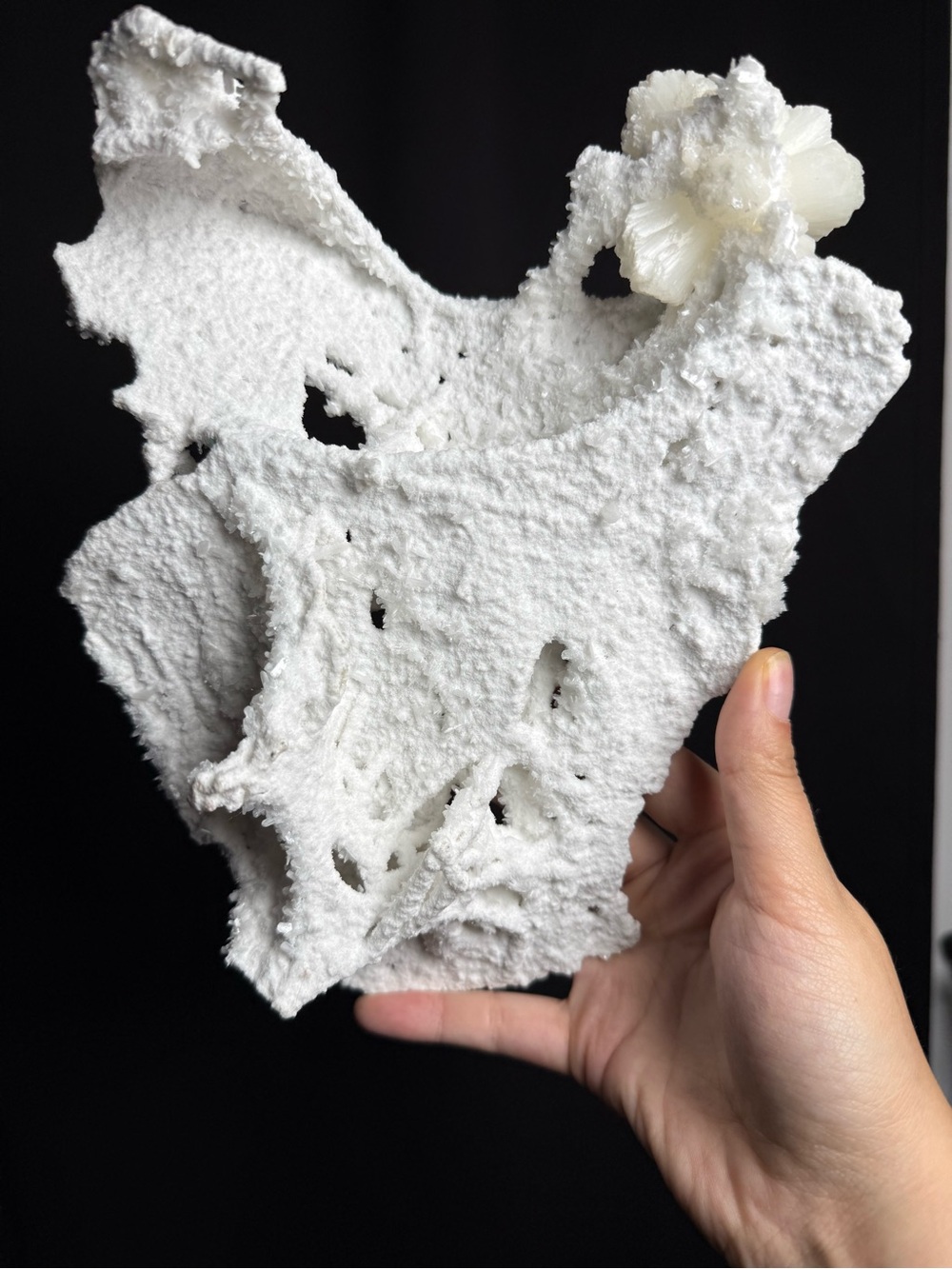 Extremely RARE Okenite stalactite crystal specimen - Collectors piece